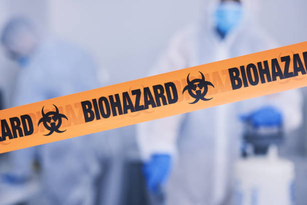 Professional Biohazard Cleanup technician working in Allendale, CA